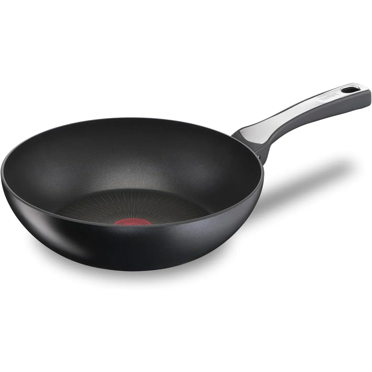 Tefal Unlimited On Wokpfanne Induktion 28 cm, katzfeste Titanium 6X Antihaftversiegelung, Thermo-Signal bei idealer Bra…