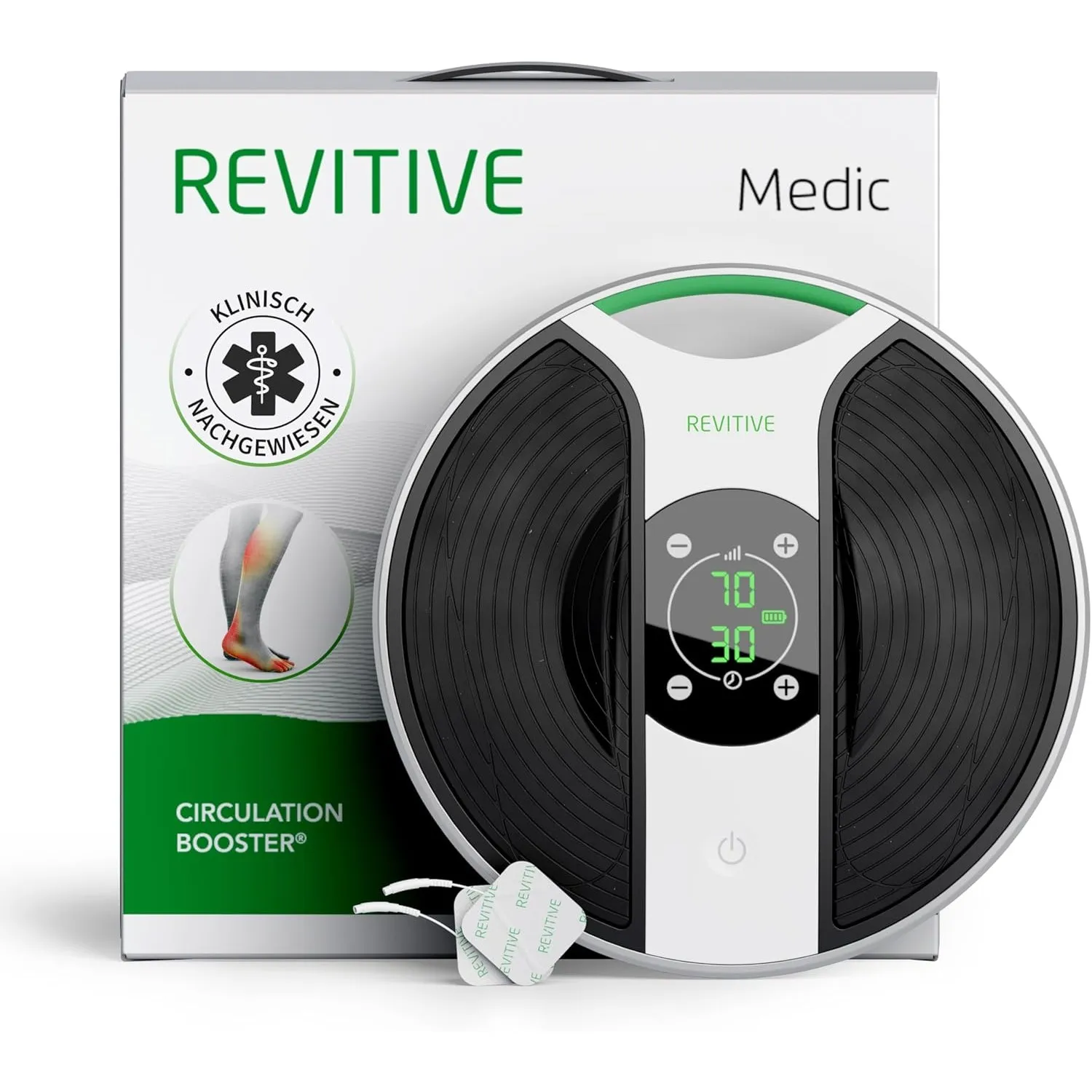 Revitive Medic® Durchblutungs-Stimulator – Klinisch nachgewiesene, medikamentenfreie Linderung von Schmerzen in Beinen …