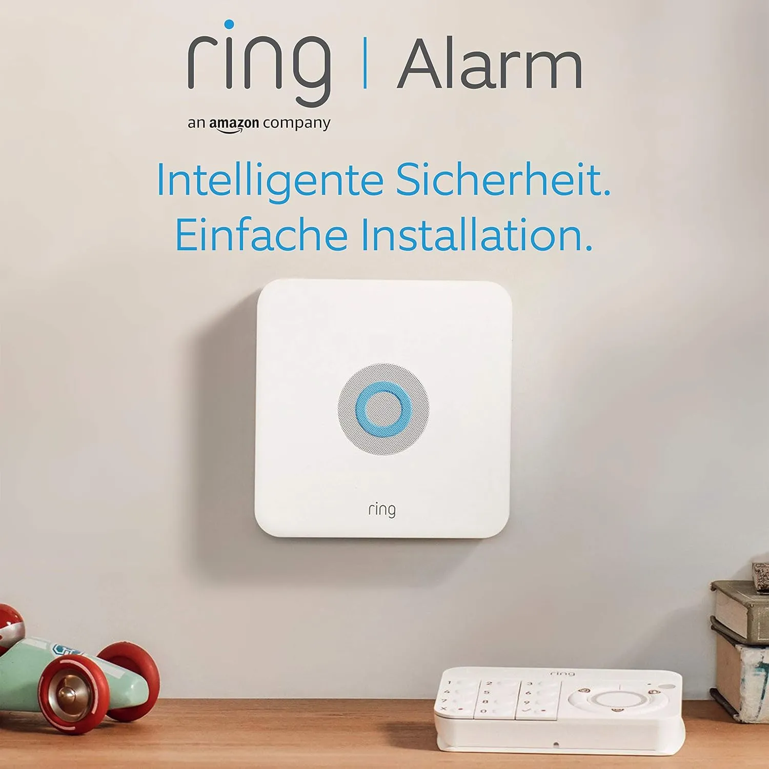 Ring Alarm 5-teiliges Set (1. Generation) von Amazon – Alarmanlage mit optionaler unterstützter Überwachung – ohne langfristige Verpflichtungen – funktioniert mit Alexa