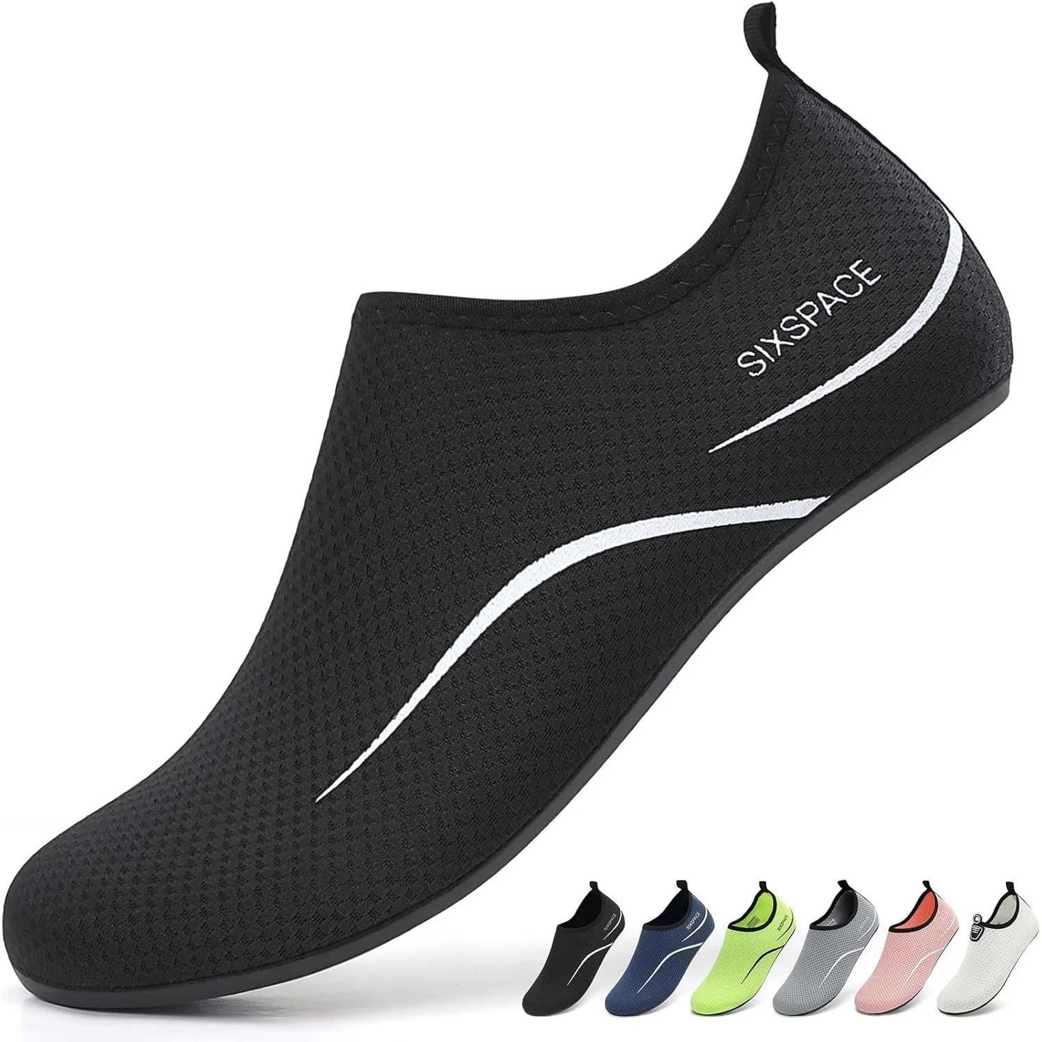 Sixspace Unisex Badeschuhe Wasserschuhe mit Rutschfester Sohle, Gr.34-47