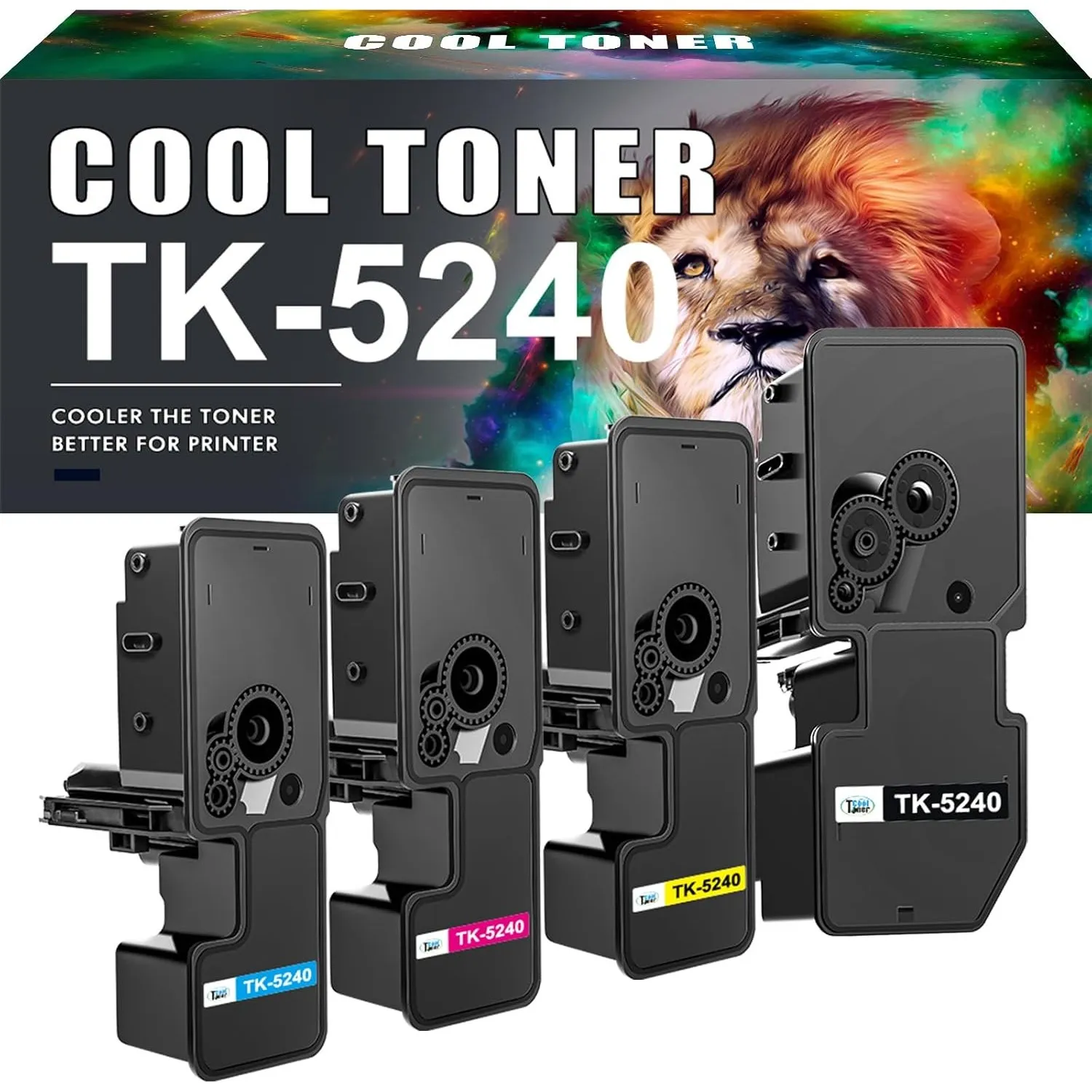 TK5240 TK-5240 Kompatibel für Kyocera Ecosys M5526cdw M5526cdn Toner 4-Pack