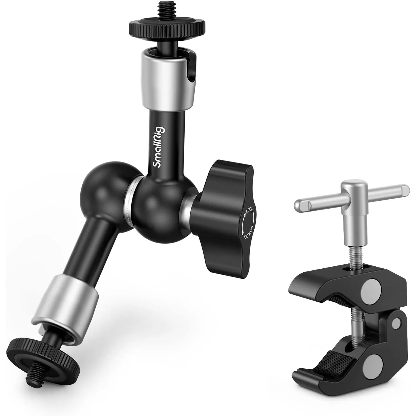 SMALLRIG 5 Zoll Magic Arm mit Super Clamp Large Crab Zangenclip - 2730B