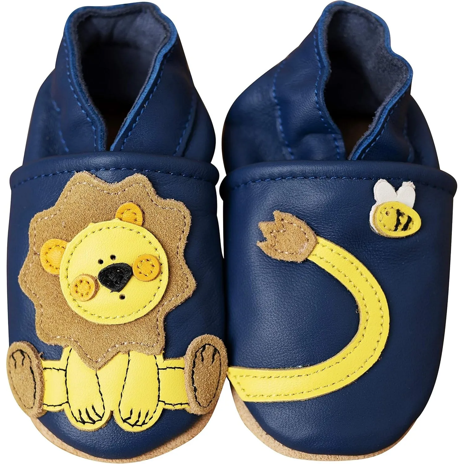 Krabbelschuhe - MARKENQUALITÄT VIELE Motive bis 4 Jahre Babyschuhe Leder Babyhausschuhe Lauflernschuhe Lederpuschen Hau…