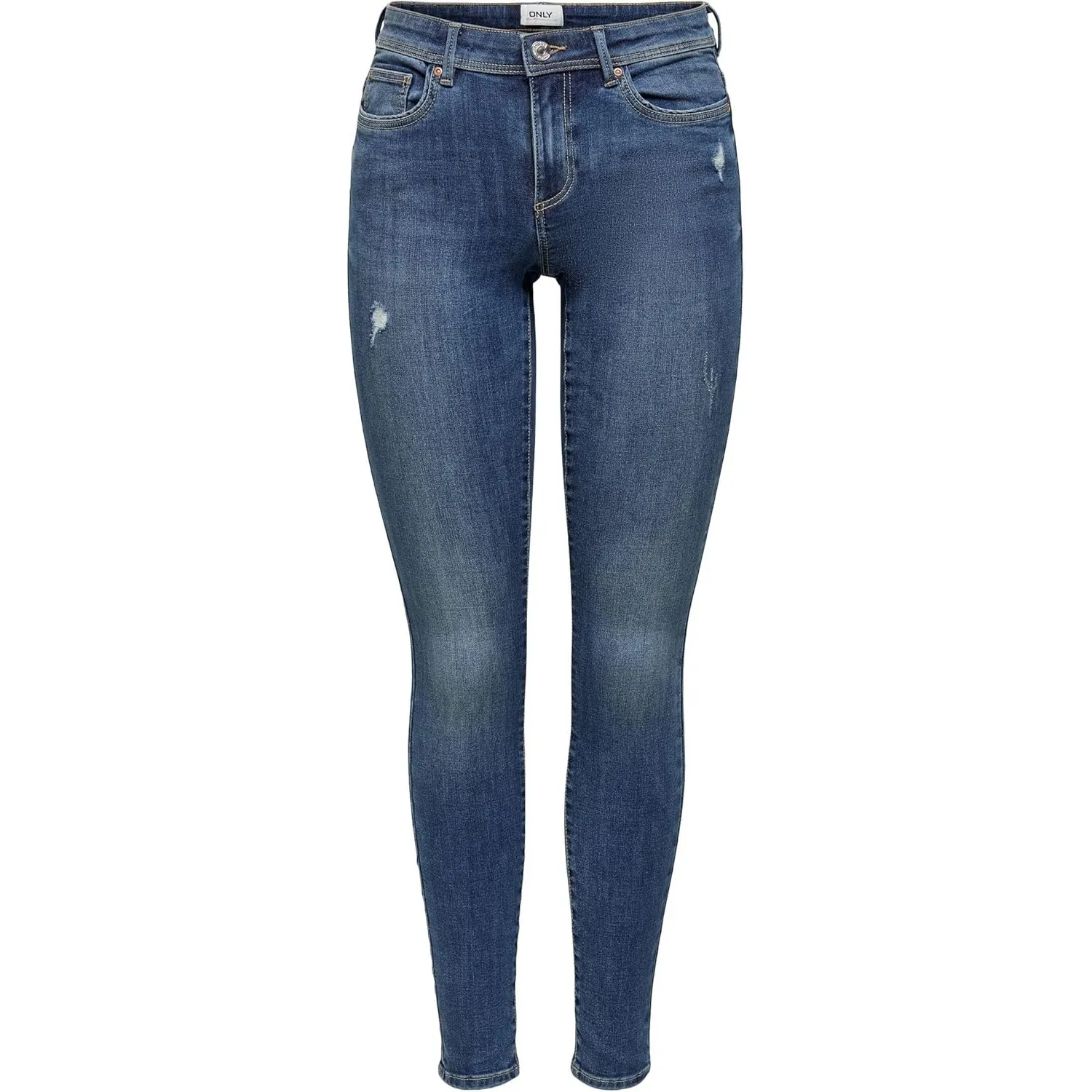 ONLY Female Skinny Jeans ONLWAUW Mittlere Taille Skinny Fit Jeans