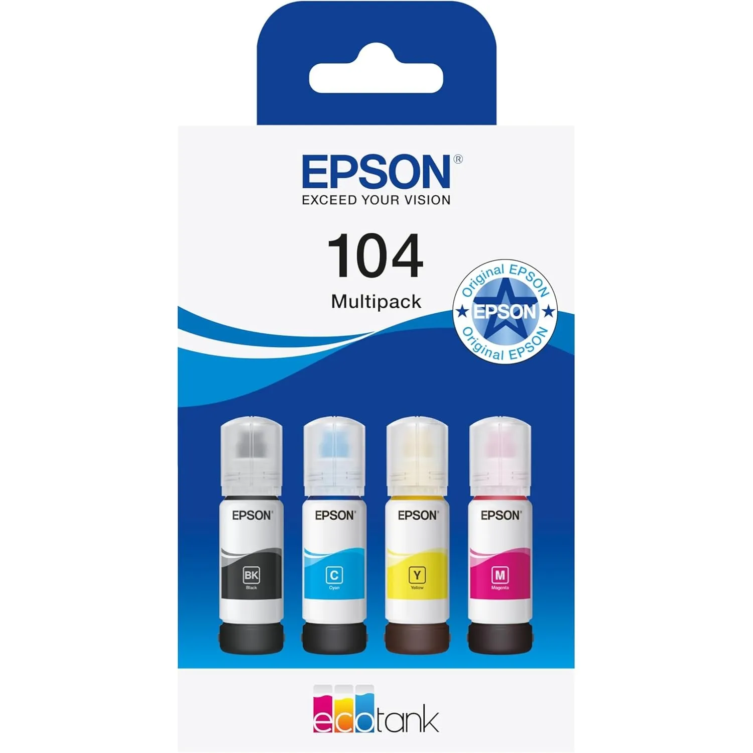 Epson 104 EcoTank Tintenflaschen 4 Farben Multipack