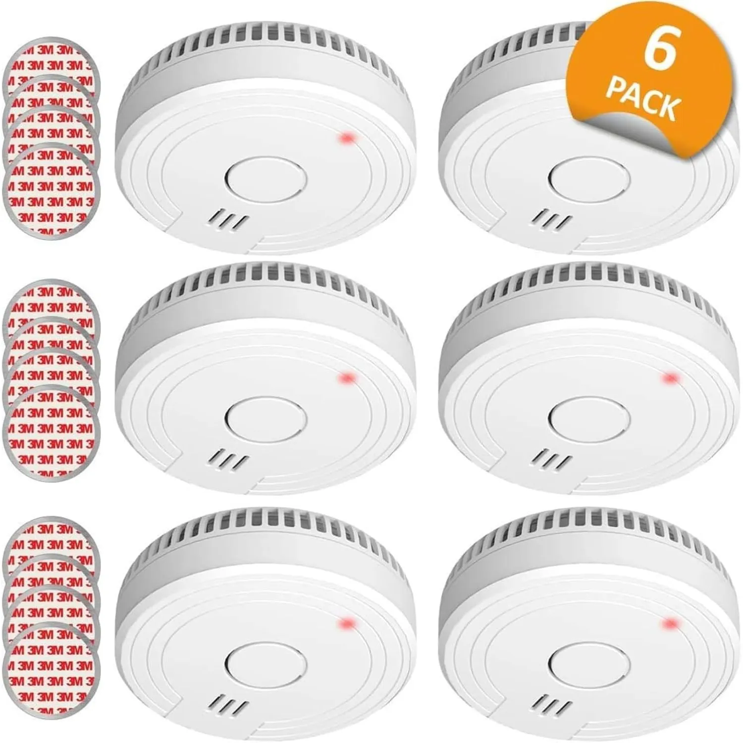 ELRO FS1805M | 6-Teiliges Rauchmelder-Set | Magnetisches Befestigungsset | 5 Jahre Batterie & Garantie | Entspricht der…