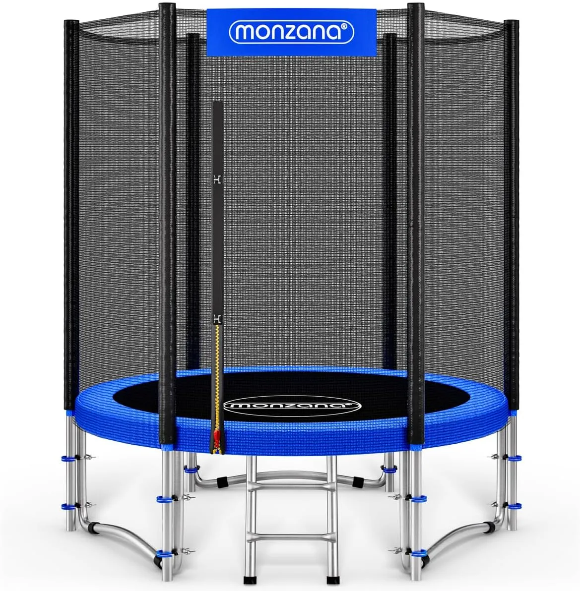 Monzana® Trampolin Ø 183/244/305/366/427 cm TÜV SÜD GS Zertifiziert Komplettset inkl. Sicherheitsnetz Leiter Randabdeck…