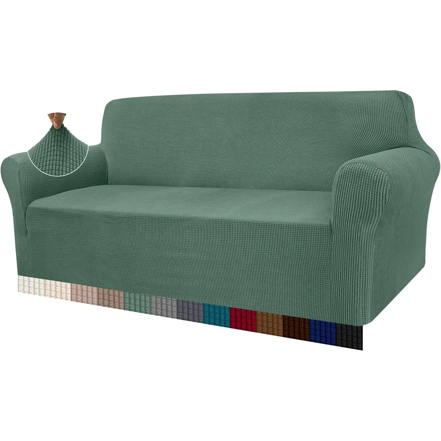Granbest High Stretch Sofabezug Moderne Sofaüberwurf Jacquard Elastische Sofahusse für Wohnzimmer Protector für Hunde H…