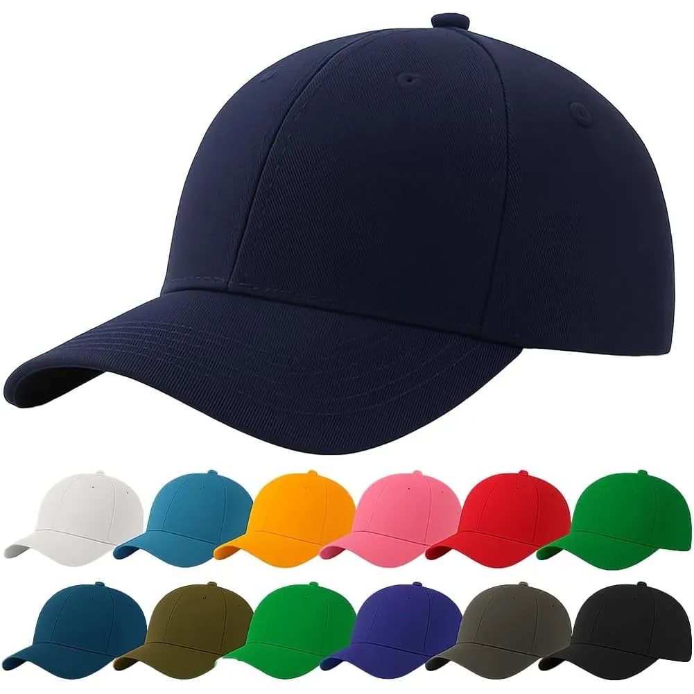 4sold Baseball Cap Baumwolle, Unisex Baseballkappe Herren Damen, Verstellbar Einheitsgröße, Sonnenmütze, Leicht & Atmun…