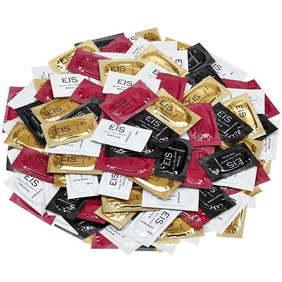 EIS XXL-PACK 100 Kondome | 53 mm | Gefühlsecht & Dünn für ein intensives Erlebnis | Kondom-Mix für länger anhaltenden S…