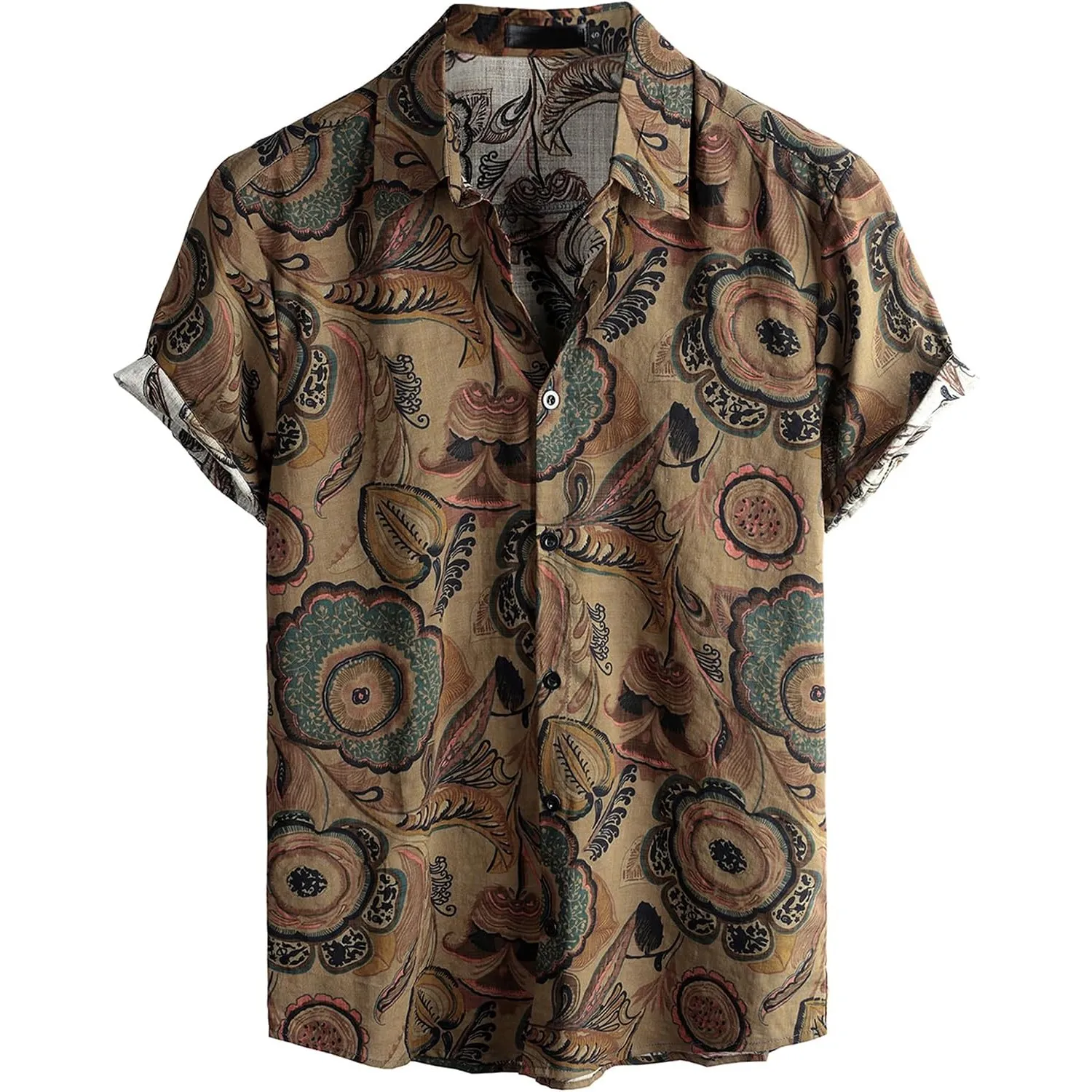 VATPAVE Herren Hawaii Hemd Männer Kurzarm Sommer Strand Blumen Hawaiihemd | Freizeithemd, Casual, Strand, Tropisch, Url…