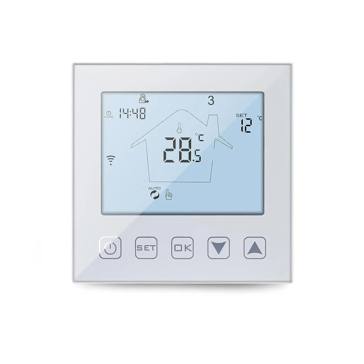 KETOTEK WLAN Thermostat Fussbodenheizung Wasser 3A 230V Alexa Kompatibel
