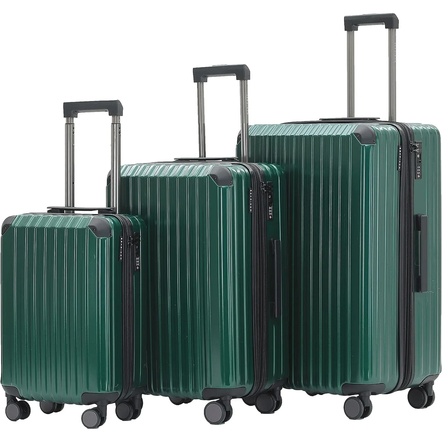 Münicase M816 TSA Koffer Hartschale Kofferset Dunkelgreen