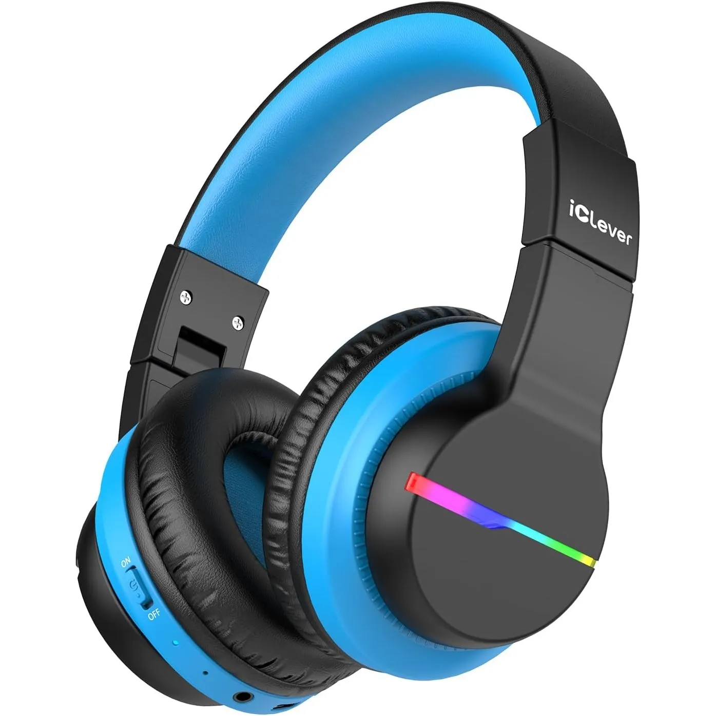 iClever BTH12 Bluetooth Kopfhörer Kinder LED Leuchten 85H Spielzeit Reisen