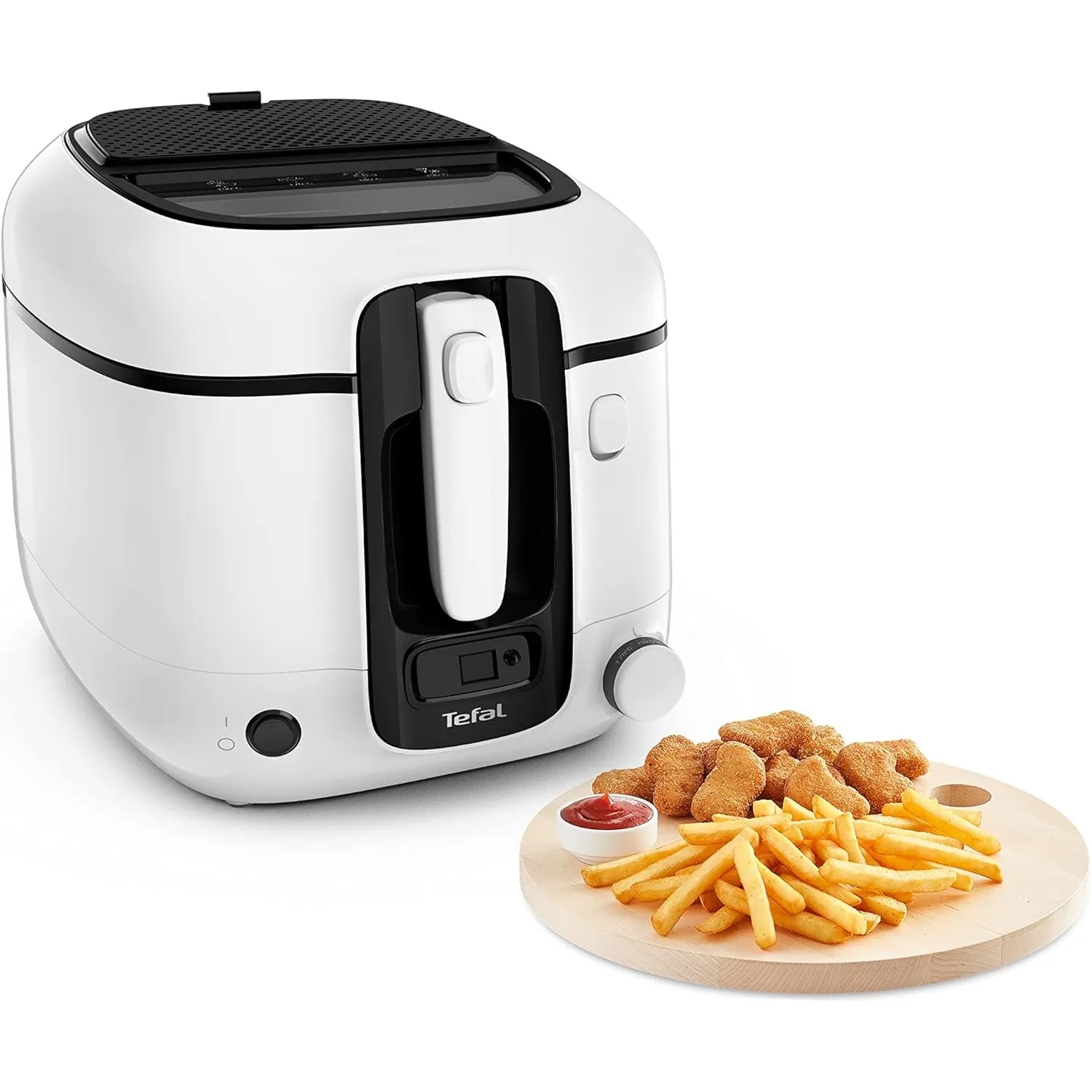 Tefal Fritteuse Super Uno, inkl. Timer, Kapazität: 2,2 Liter, Spülmaschinengeeignete Teile, Antihaftbeschichtung, Geruc…