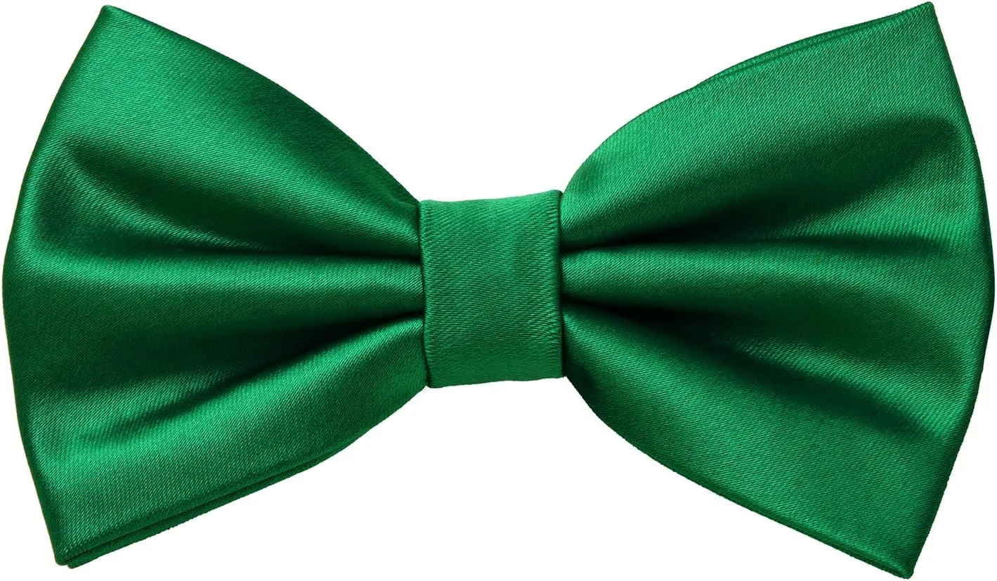 MASADA Men's Bow Tie Silk Look Fully Adjustable Handmade Hook Closure 12 x 6 cm 100% Polyester