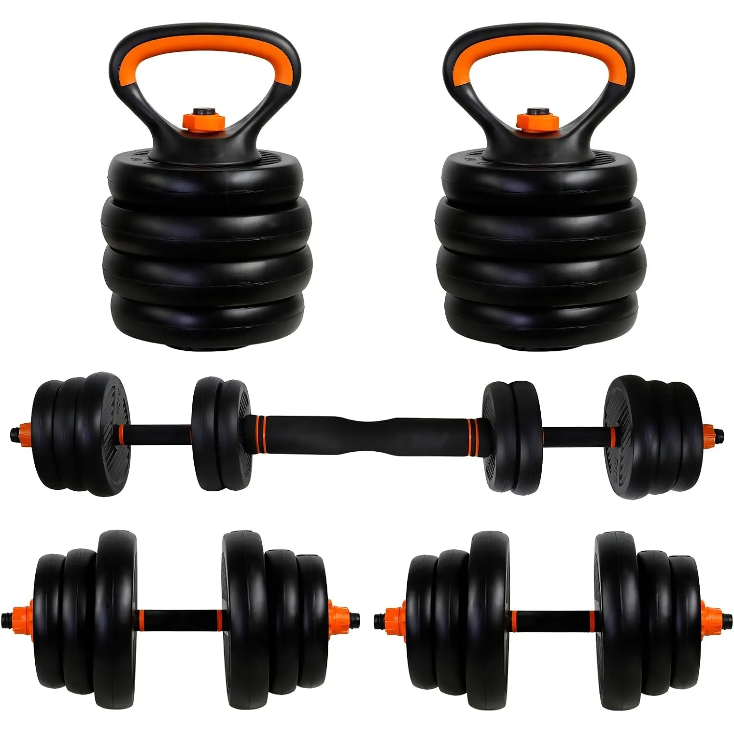 CCLIFE Hanteln Set 2er Kurzhanteln Langhanteln verstellbar Hantelset 20/25/30/40kg professionell Dumbbell mit Verbindun…