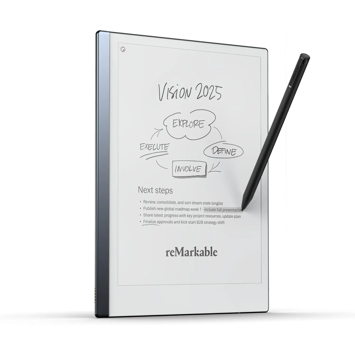 reMarkable 2 Bundle | 10,3 Zoll reMarkable 2 Papier-Tablet und Marker Plus Pen mit integriertem Radiergummi