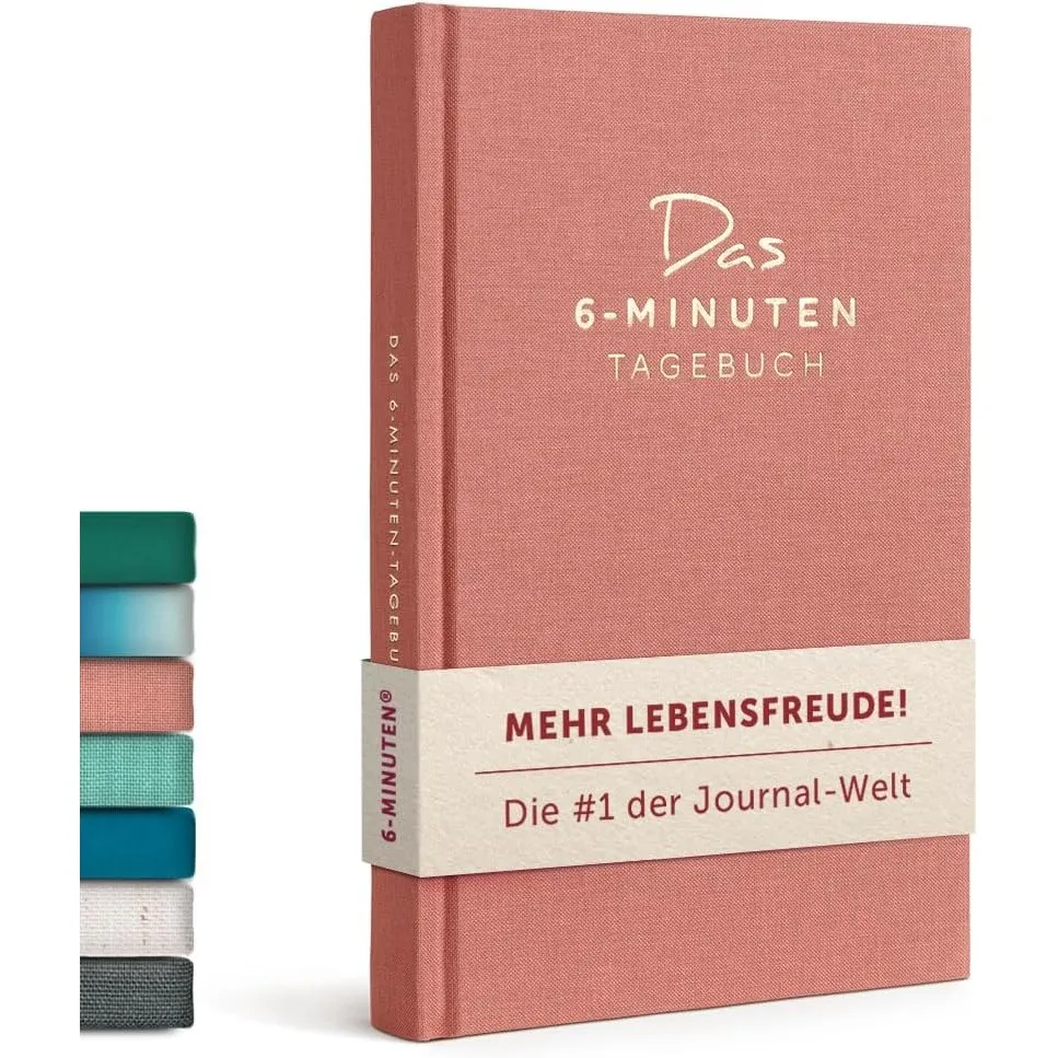6-Minuten® Tagebuch für Erwachsene 2026 (Das Original) – Mehr Achtsamkeit, Selbstliebe & Resilienz – Dankbarkeitstagebu…