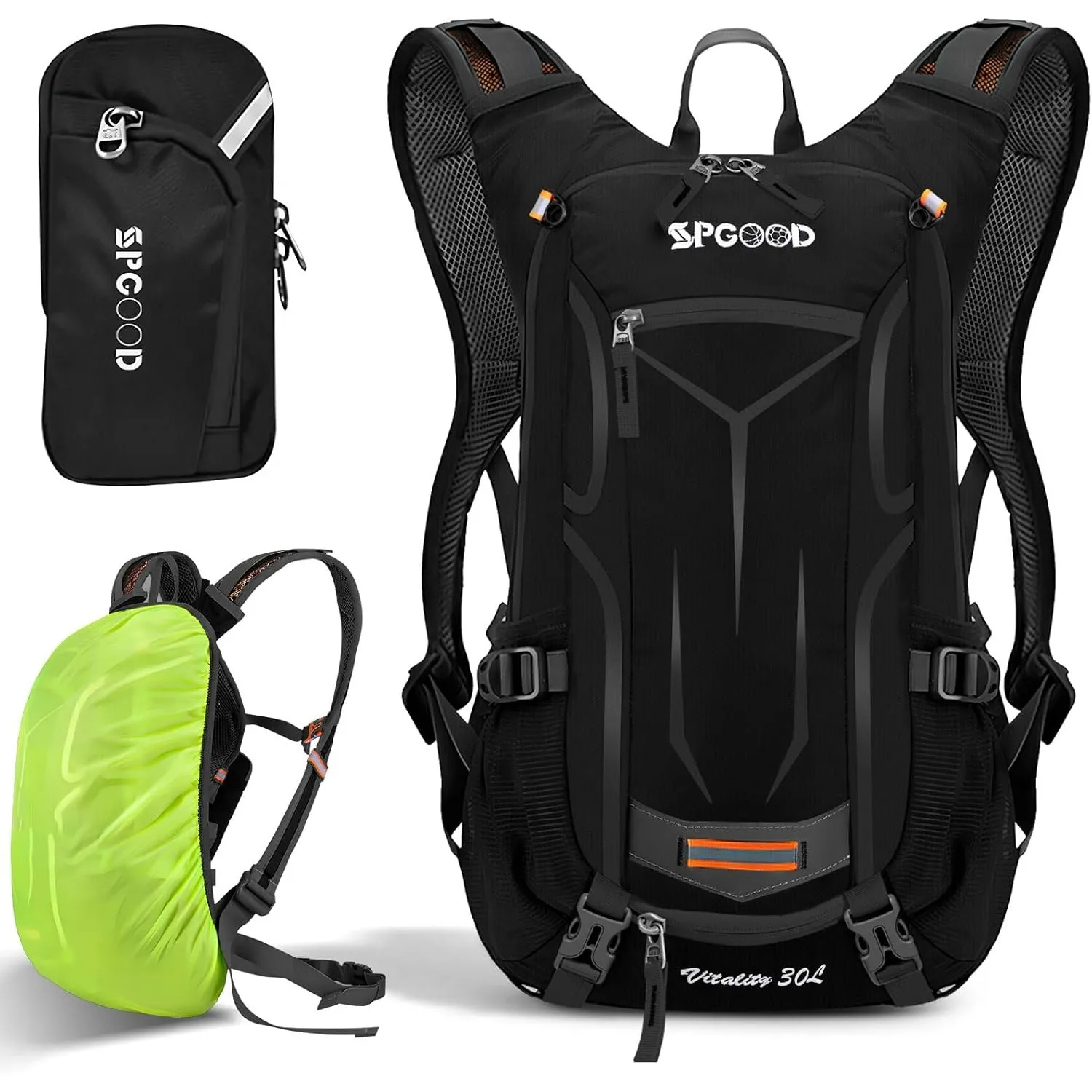 SPGOOD Fahrradrucksack 20L/25L/30L (9 Farben)-Wasserdichter Ultraleicht-für Damen & Herren Multifunktionaler-mit Regens…