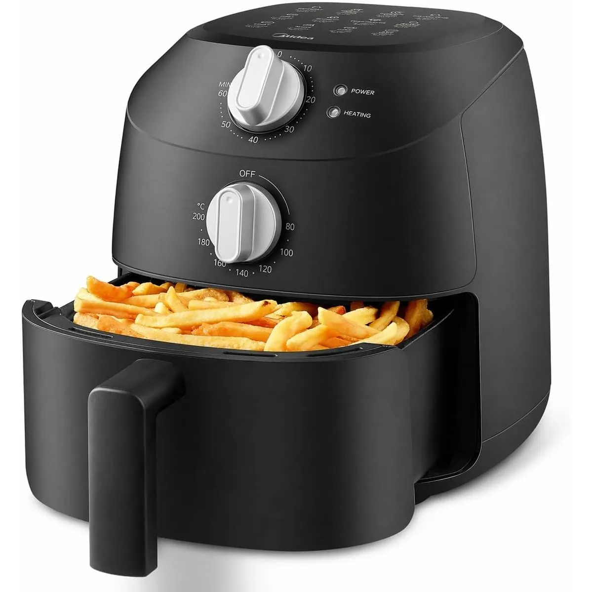 Midea Heißluftfritteuse 2L,1150W Airfryer, Frittieren ohne Öl, Heißluft Fritteusen, Automatische Abschaltfunktion, ölfr…