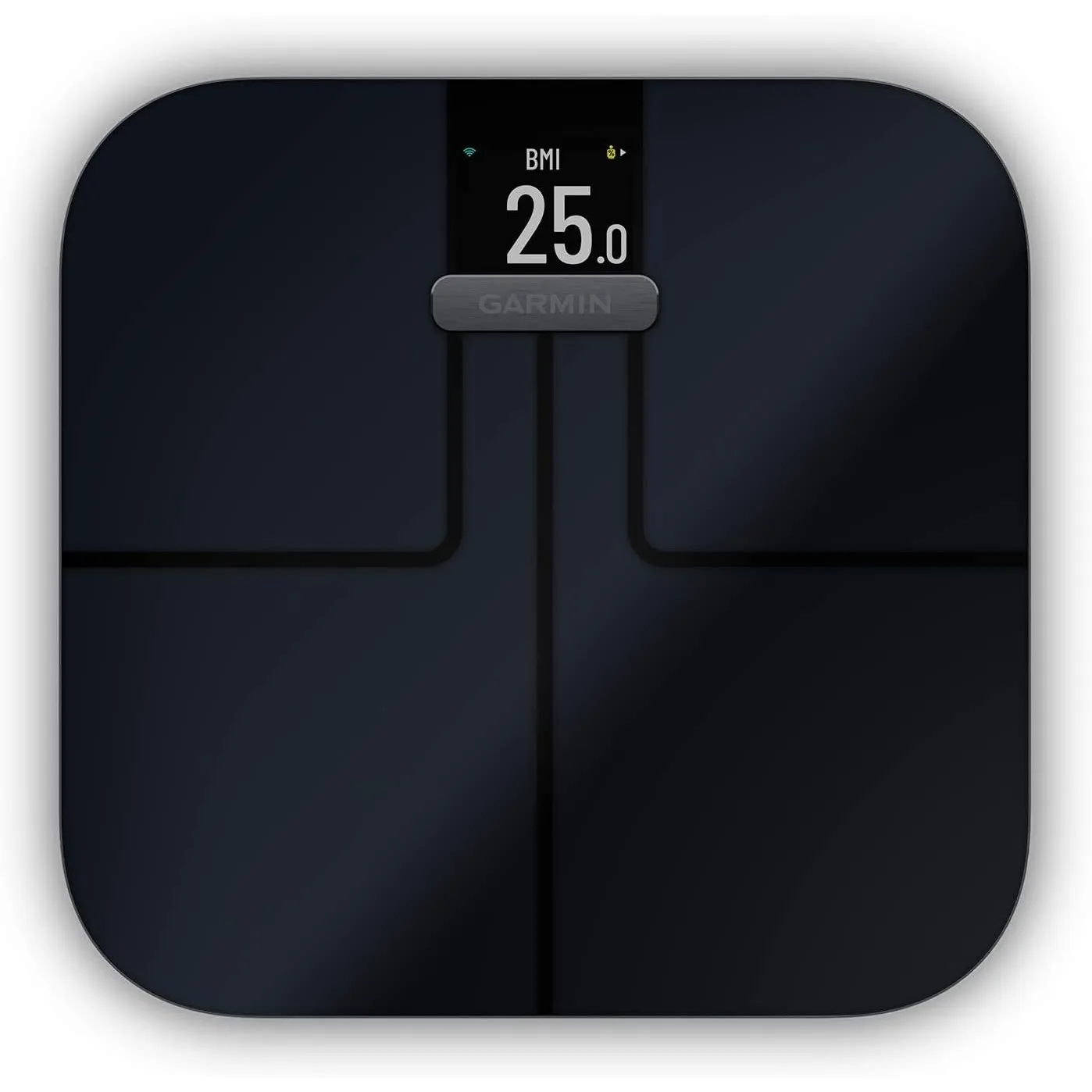 Garmin Index S2 Smart Waage – misst das Gewicht, Gewichtstrend, Körperfettanteil, Muskelmasse, BMI. Mit WLAN, Garmin Co…