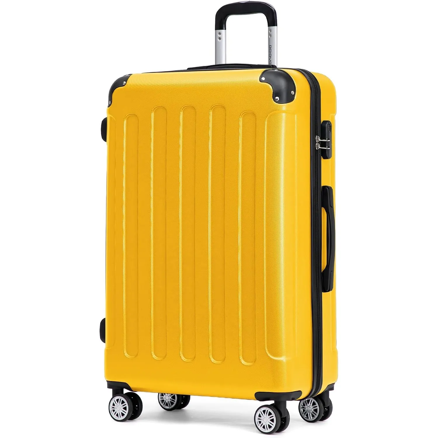 BEIBYE Hartschalenkoffer XL 76 cm – großer Reisekoffer für Familienreisen, leicht, robust, ABS, 360° Doppelrollen, Zahl…