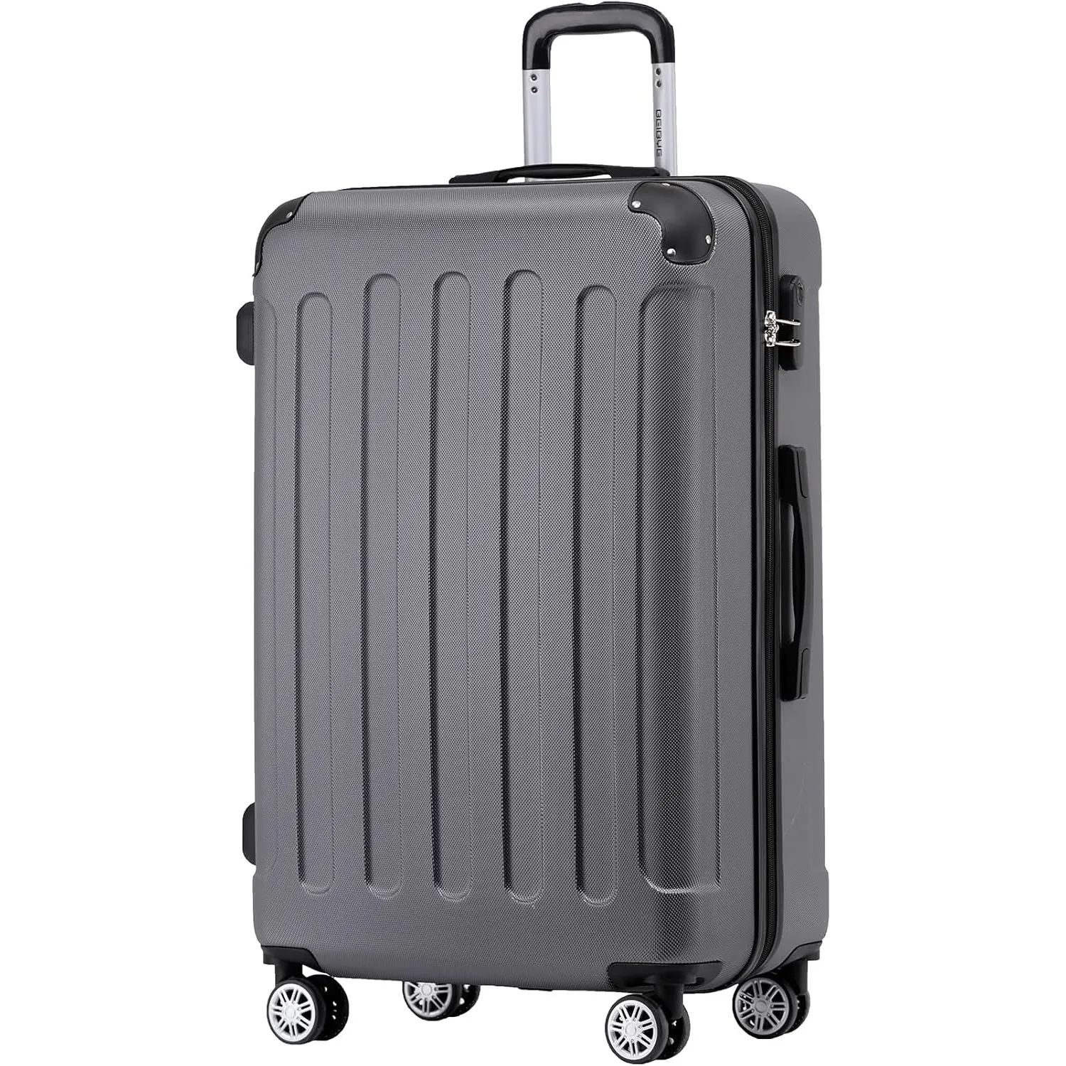 BEIBYE Hartschalenkoffer XL 76 cm – großer Reisekoffer für Familienreisen, leicht, robust, ABS, 360° Doppelrollen, Zahl…
