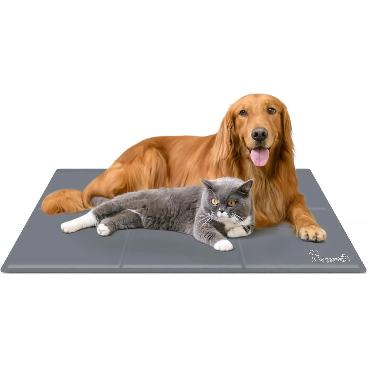 pecute Kühlmatte für Hunde | XL 120 x 75 cm, Kühlmatte für Hunde | bleibt länger kalt, Frischematte für Hunde und Katze…