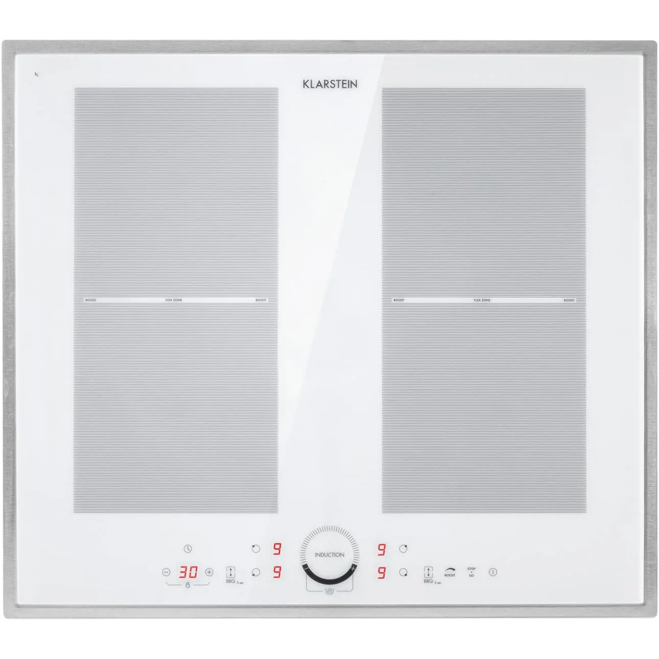 Klarstein Induktionskochfeld, Glaskeramik Kochfeld, Induktionskochfeld mit 4 Platten, mit Touch-Display, Digitalanzeige…