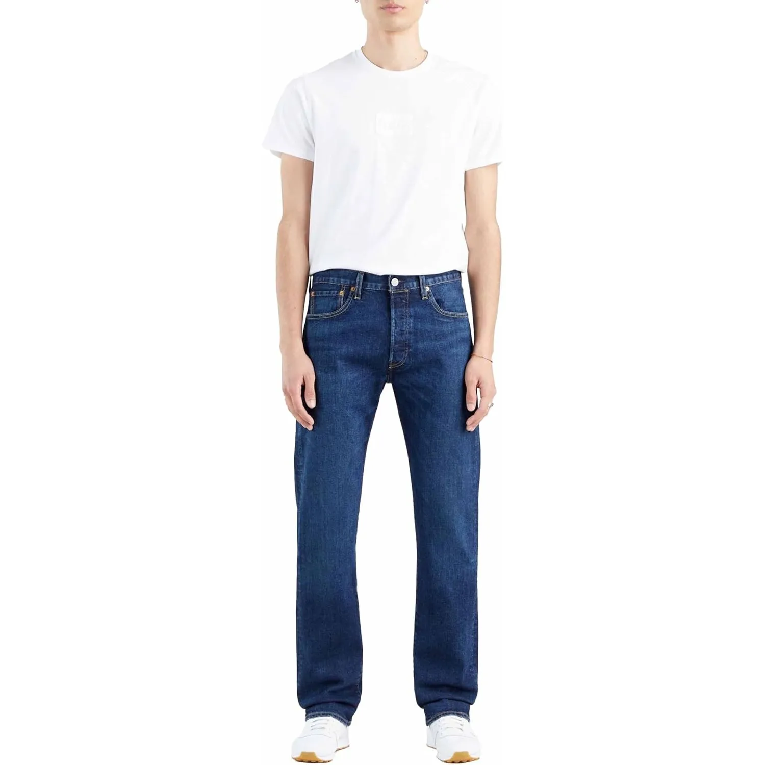 Levi's Herren Jeanshose 501 Original mit Knopfleiste, Straight Fit