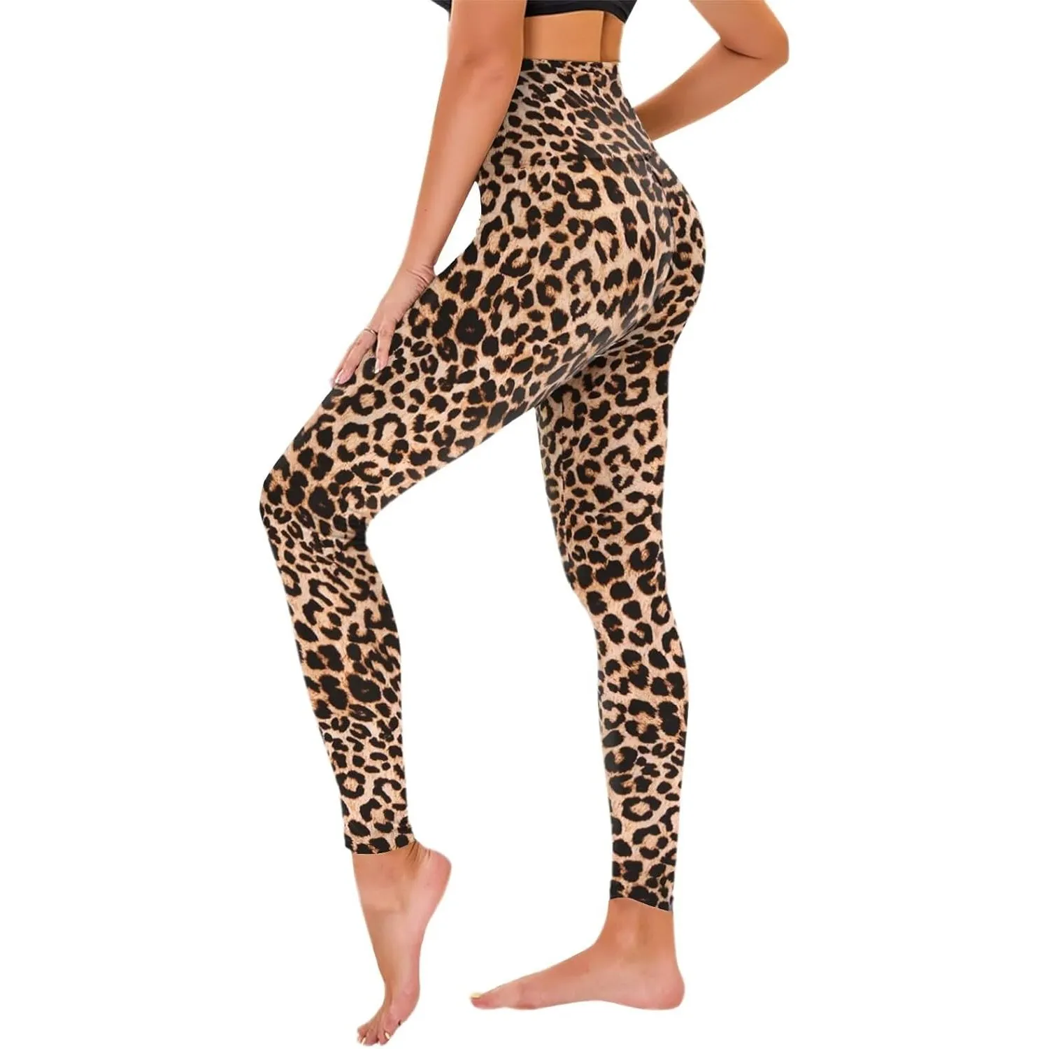 TNNZEET High Waist Leggings Damen Elastische Leggins Weiche Sporthose für Sport Gym