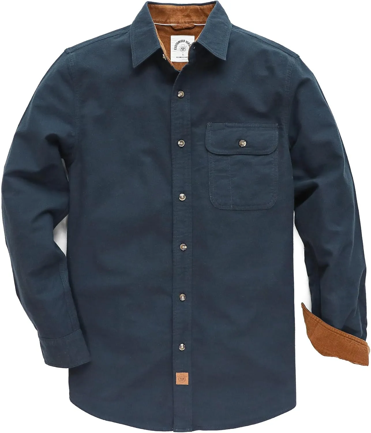 Dubinik® Flanellhemd Herren Kariert Flanellhemden Langarm Casual Button Down Freizeithemd Mit Brusttasche Normal Passfo…