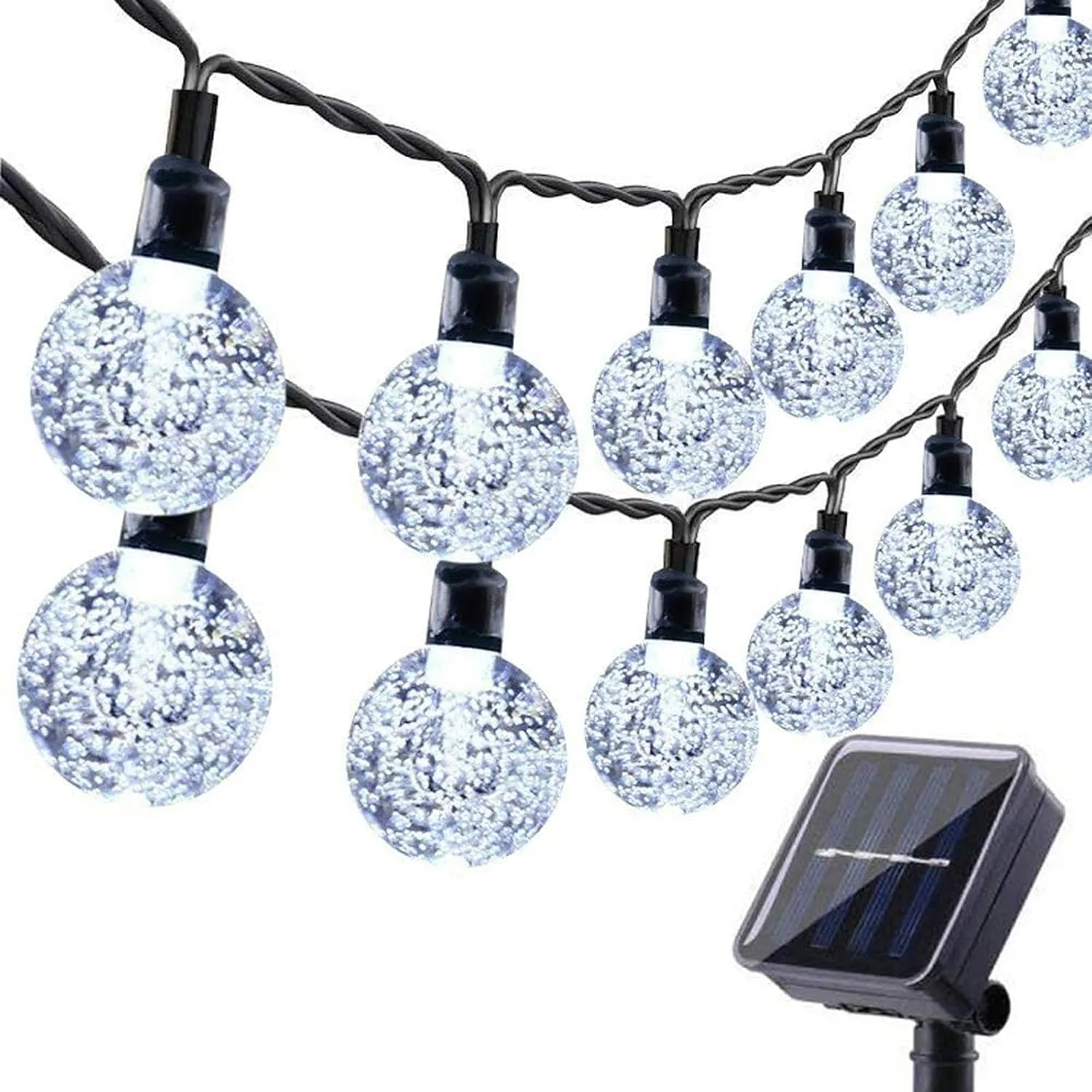 Moxled Solar Lichterkette Aussen 60 LED, 11M Lichterkette Außen Solar Wasserdicht, 8 Modes Solar Lichterkette Außen für…