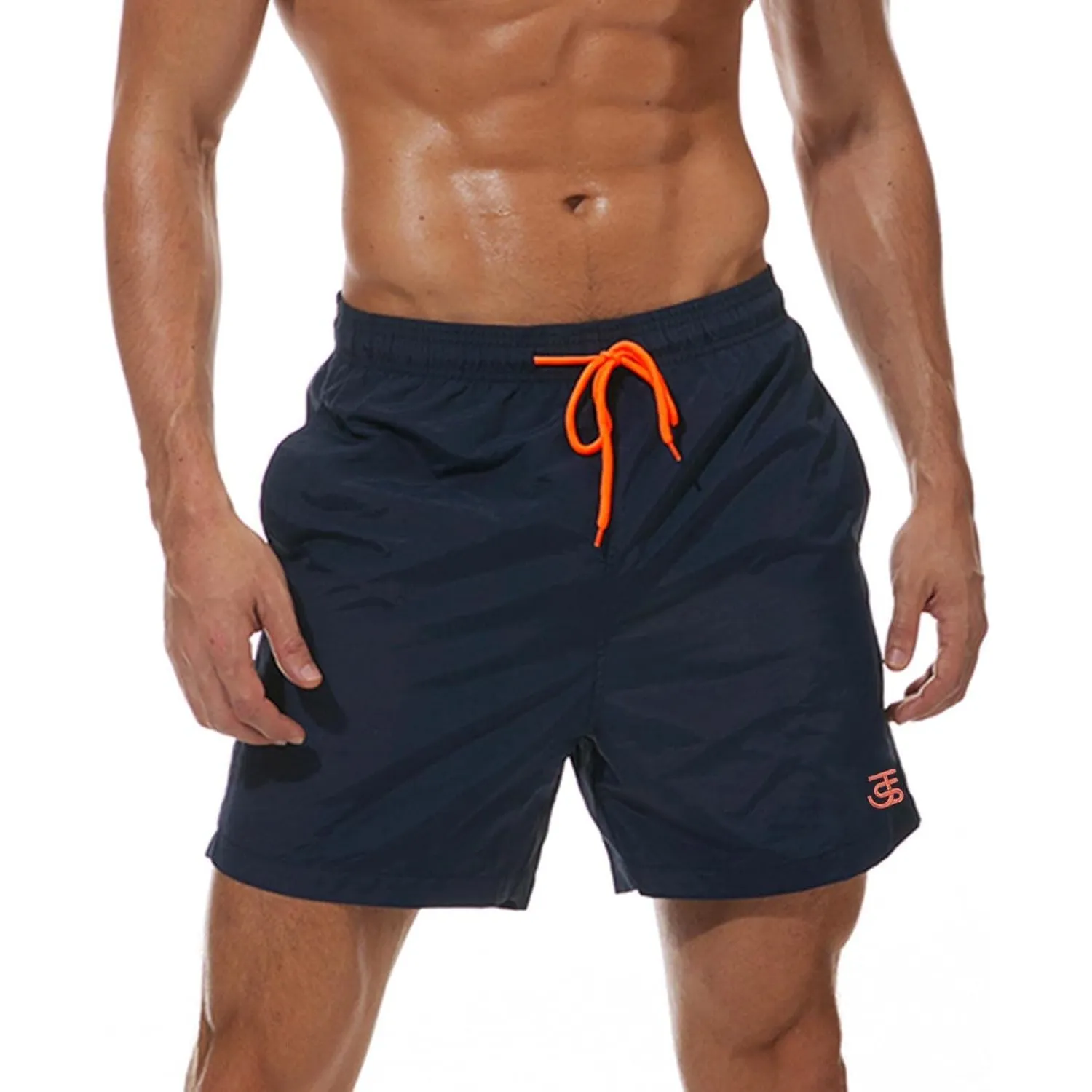 JustSun Badehose Herren Schnelltrocknend Boardshorts mit Mesh-Futter und Verstellbarem Tunnelzug