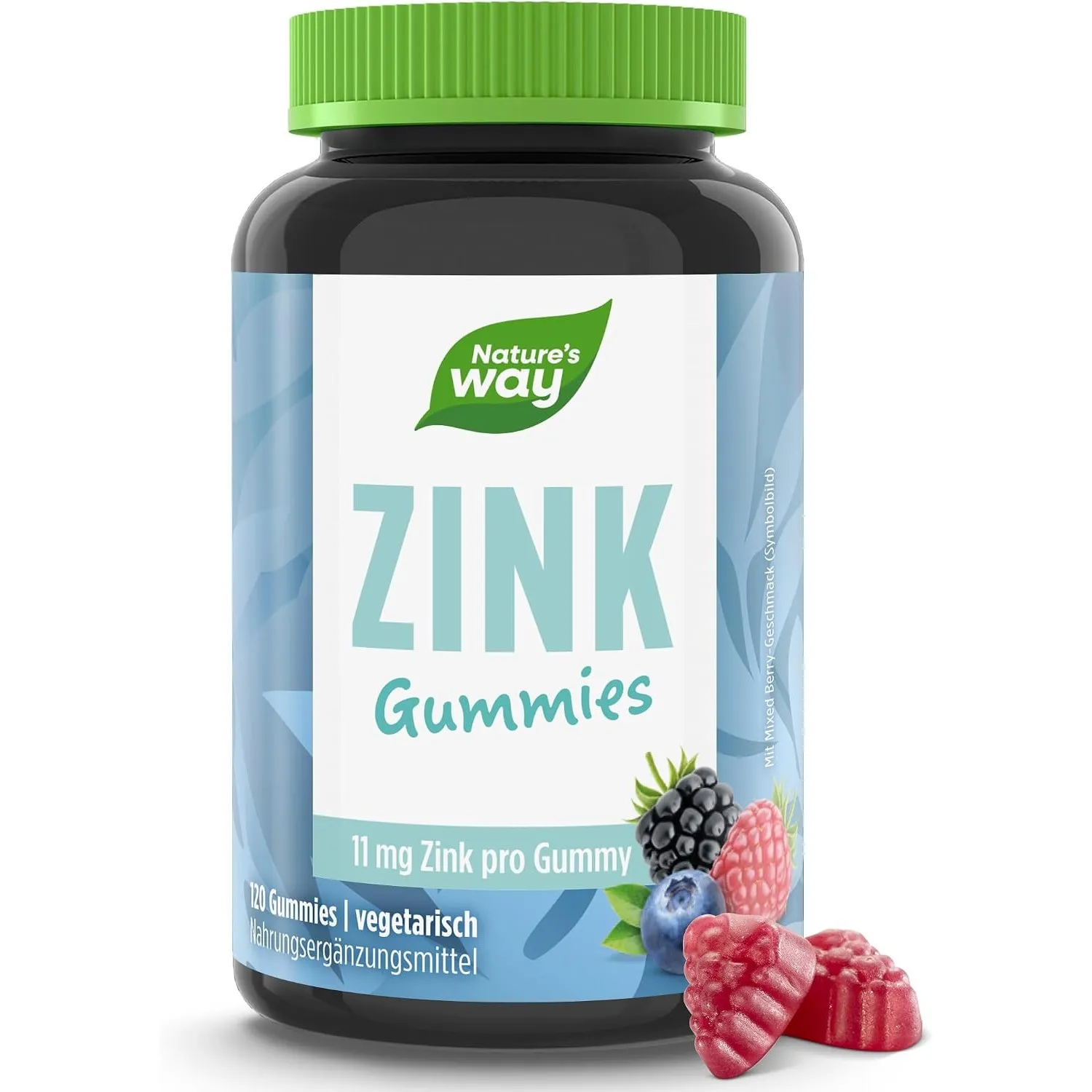Zink Gummibärchen hochdosiert mit Beerengeschmack I 22 mg Zinkcitrat I 4 Monats Packung I Immunsystem stärken für Erwac…
