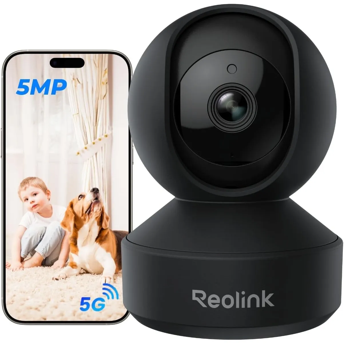Reolink 3K Überwachungskamera Innen WLAN, Baby Monitor mit Schreierkennung