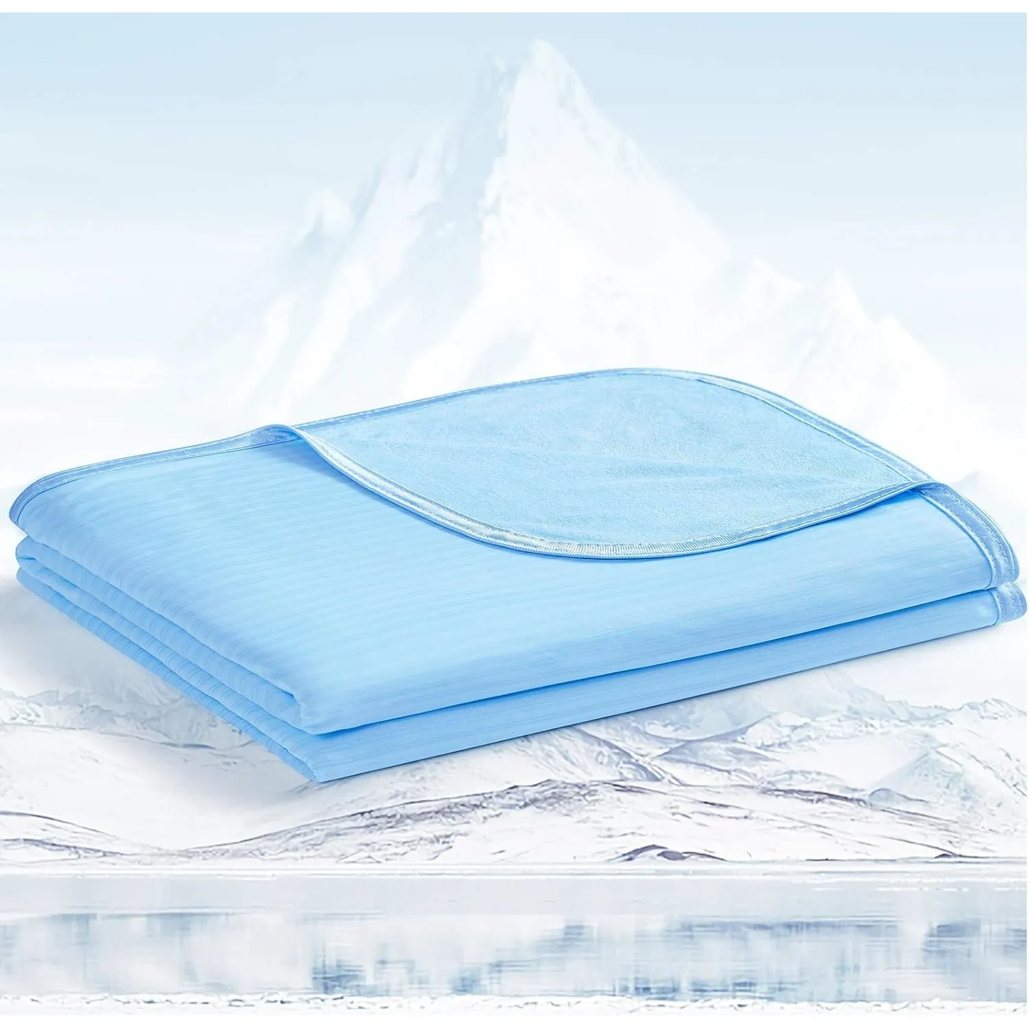 Avoalre Kühldecke 150x200cm - leichte Sommerdecke mit Arc-Chill 3.0, Q-Max＞0,5 Kühlende Decke zum Schlafen, 2 in1 doppe…