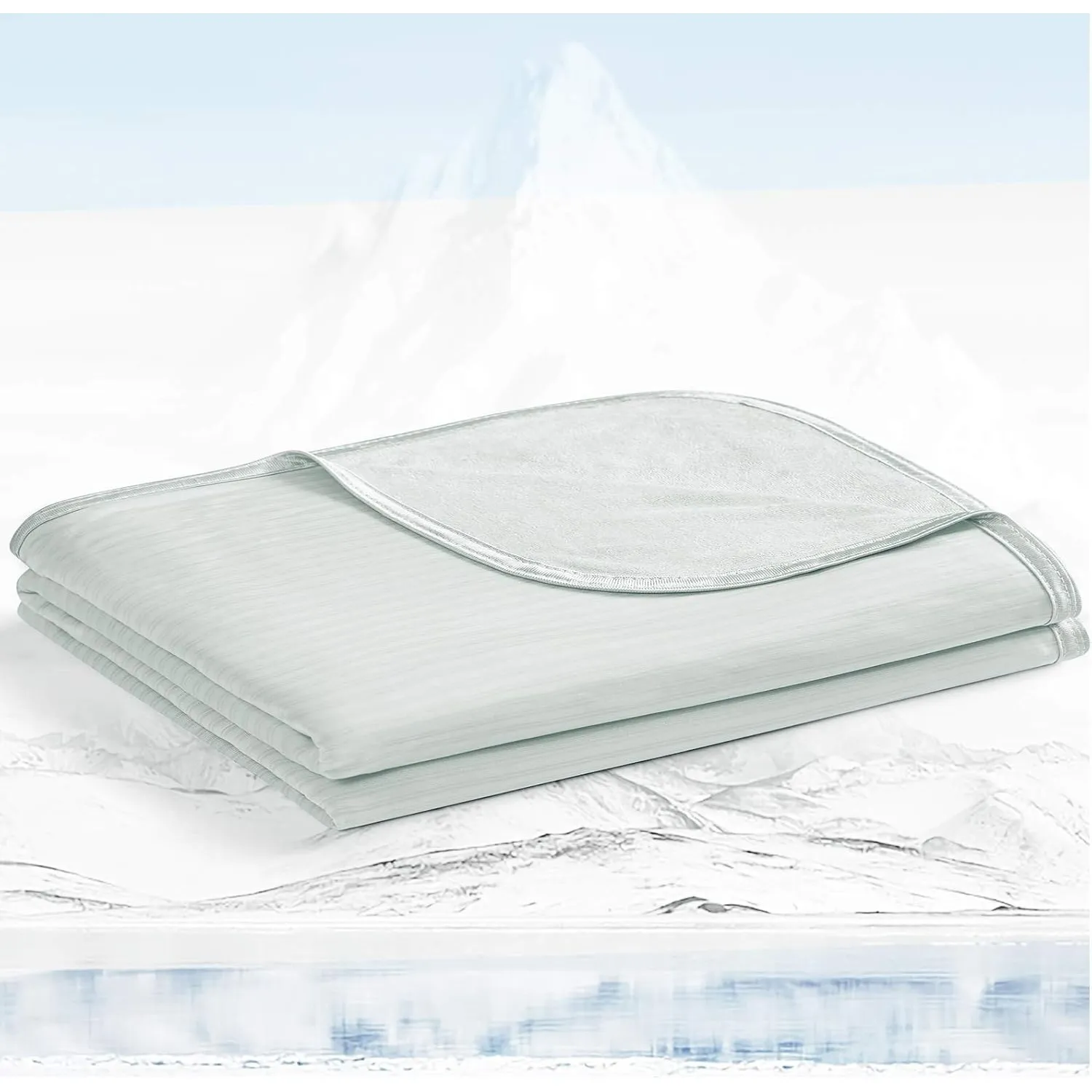 Avoalre 2 in 1 kühlende Kuscheldecke aus Bambusfaser, Arc-Chill 3.0 Sommerdecke mit Q-Max 0,5 Selbstkühlende Decke, Wei…