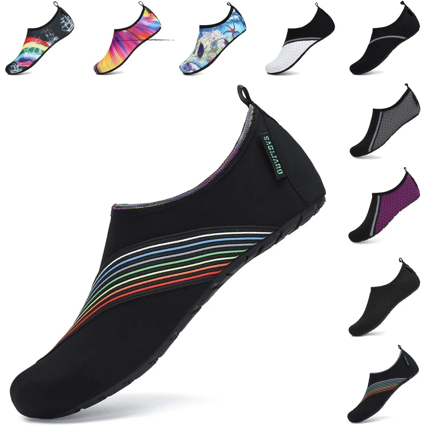 SAGUARO Unisex Badeschuhe Herren Schwimmschuhe Damen Schnell Trocken Wasserschuhe Outdoor Aqua Schuhe, 37-47EU