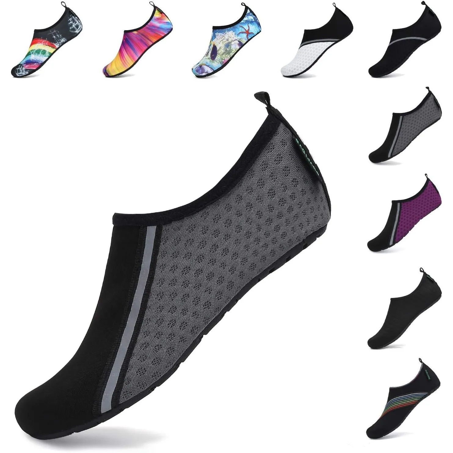 SAGUARO Unisex Badeschuhe Herren Schwimmschuhe Damen Schnell Trocken Wasserschuhe Outdoor Aqua Schuhe, 37-47EU