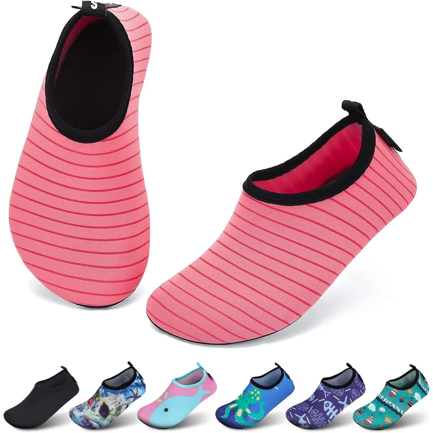 SAGUARO Kinder Badeschuhe Mädchen Schwimmschuhe Junge Schnell Trocken Outdoor Aqua Schuhe Pool Yoga，21-35EU