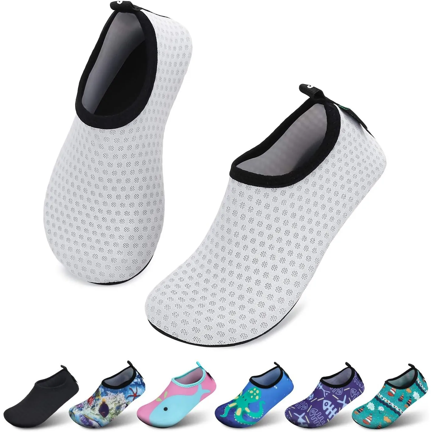 SAGUARO Kinder Badeschuhe Mädchen Schwimmschuhe Junge Schnell Trocken Outdoor Aqua Schuhe Pool Yoga，21-35EU
