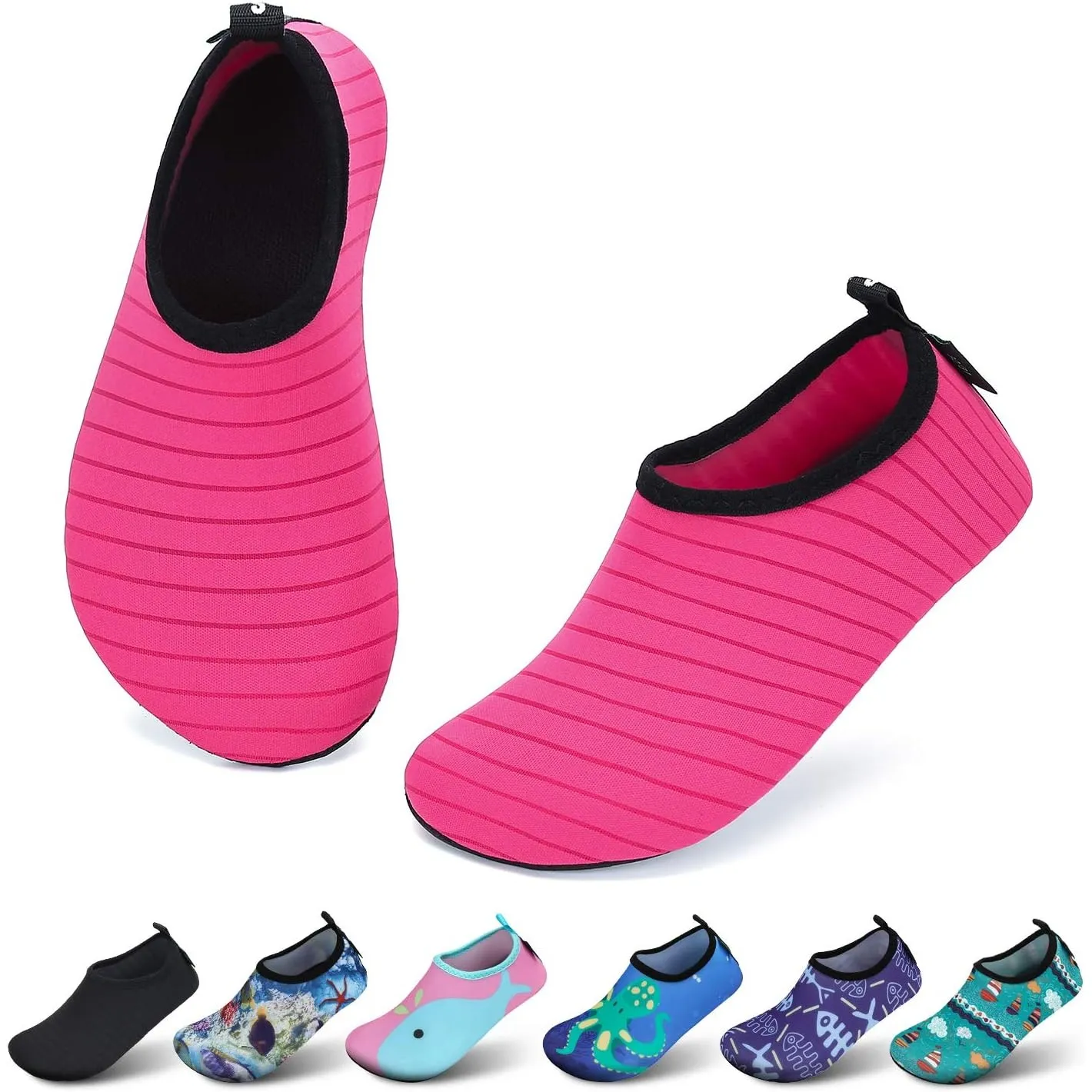 SAGUARO Kinder Badeschuhe Mädchen Schwimmschuhe Junge Schnell Trocken Outdoor Aqua Schuhe Pool Yoga，21-35EU
