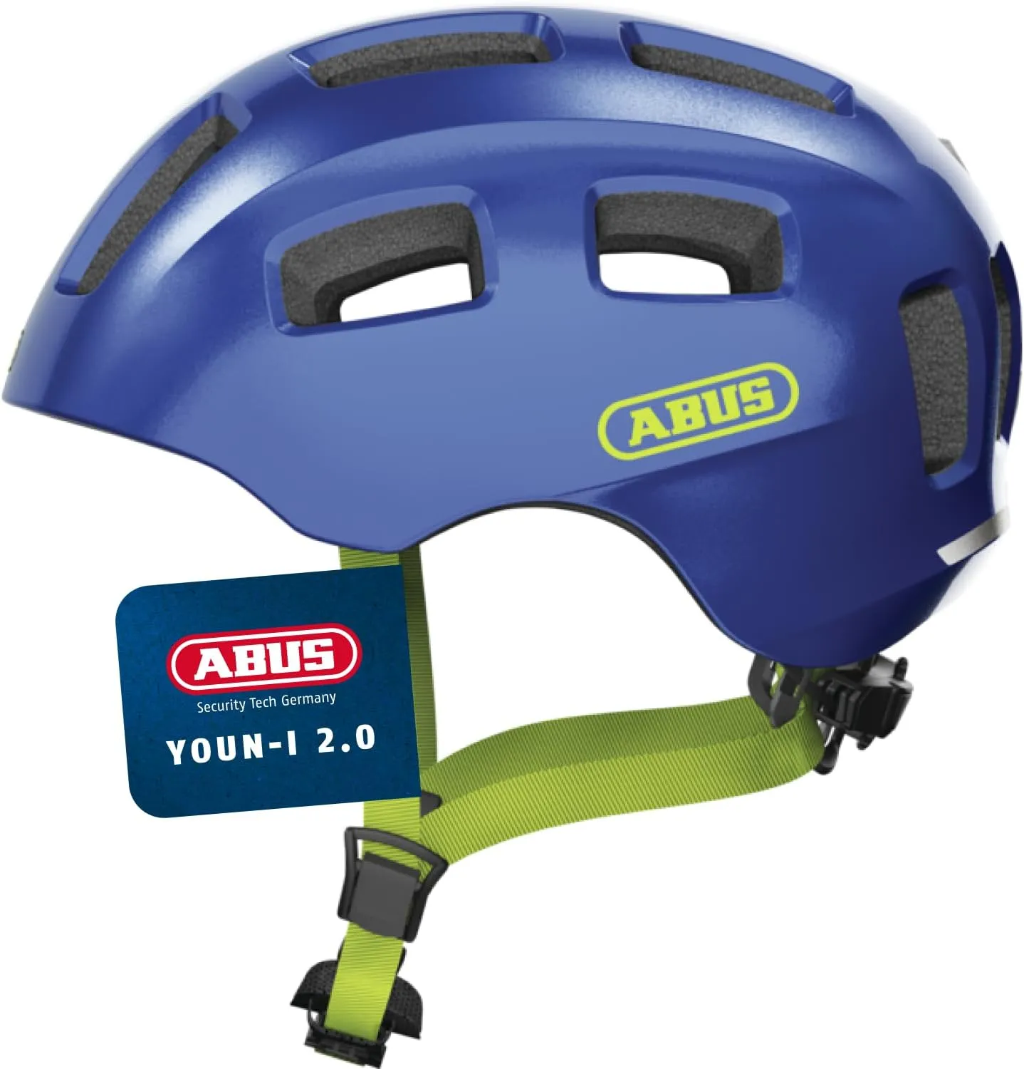 ABUS Fahrradhelm Youn-I 2.0 - mit Licht für Kinder, Jugendliche und junge Erwachsene - für Mädels und Jungs