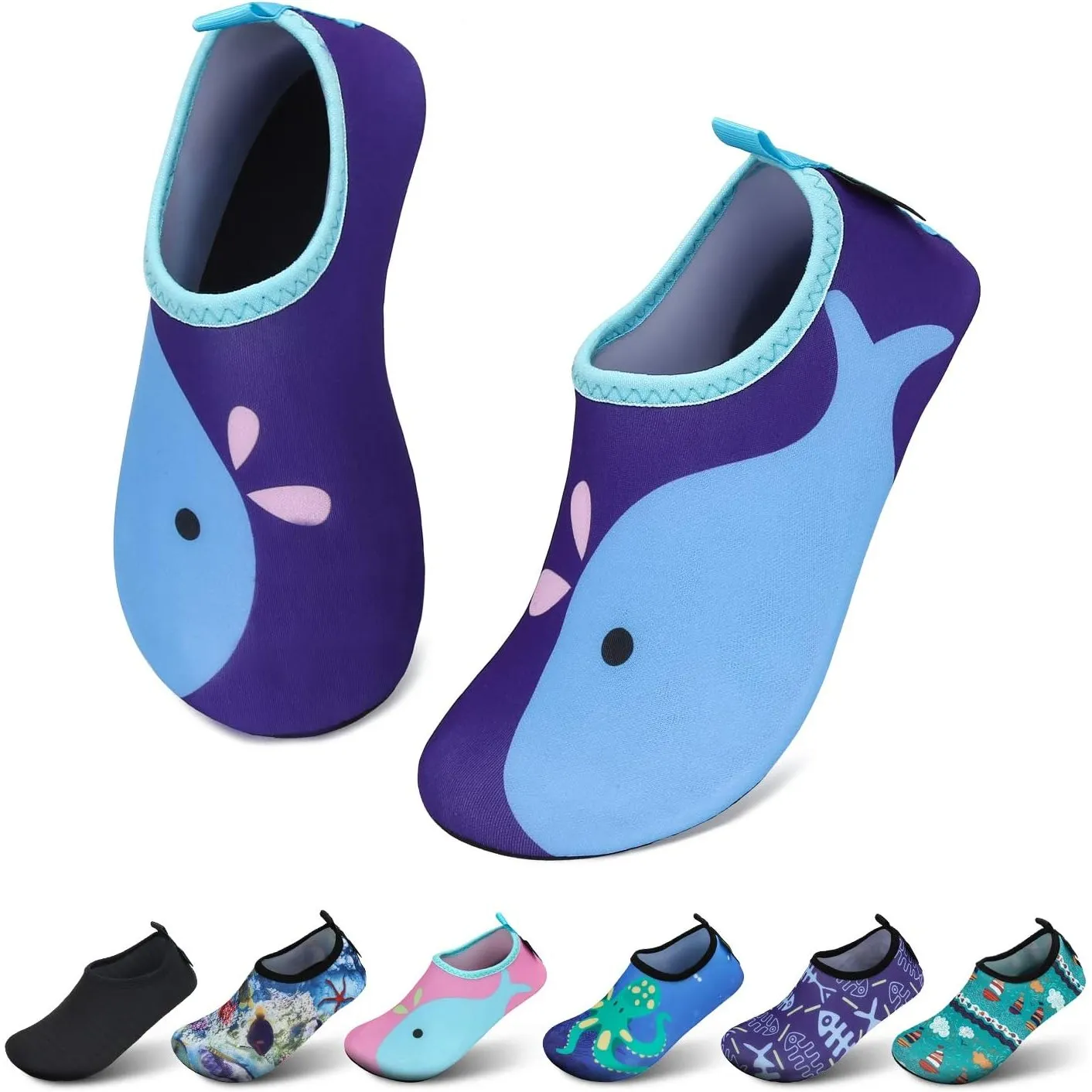 SAGUARO Kinder Badeschuhe Mädchen Schwimmschuhe Junge Schnell Trocken Outdoor Aqua Schuhe Pool Yoga，21-35EU