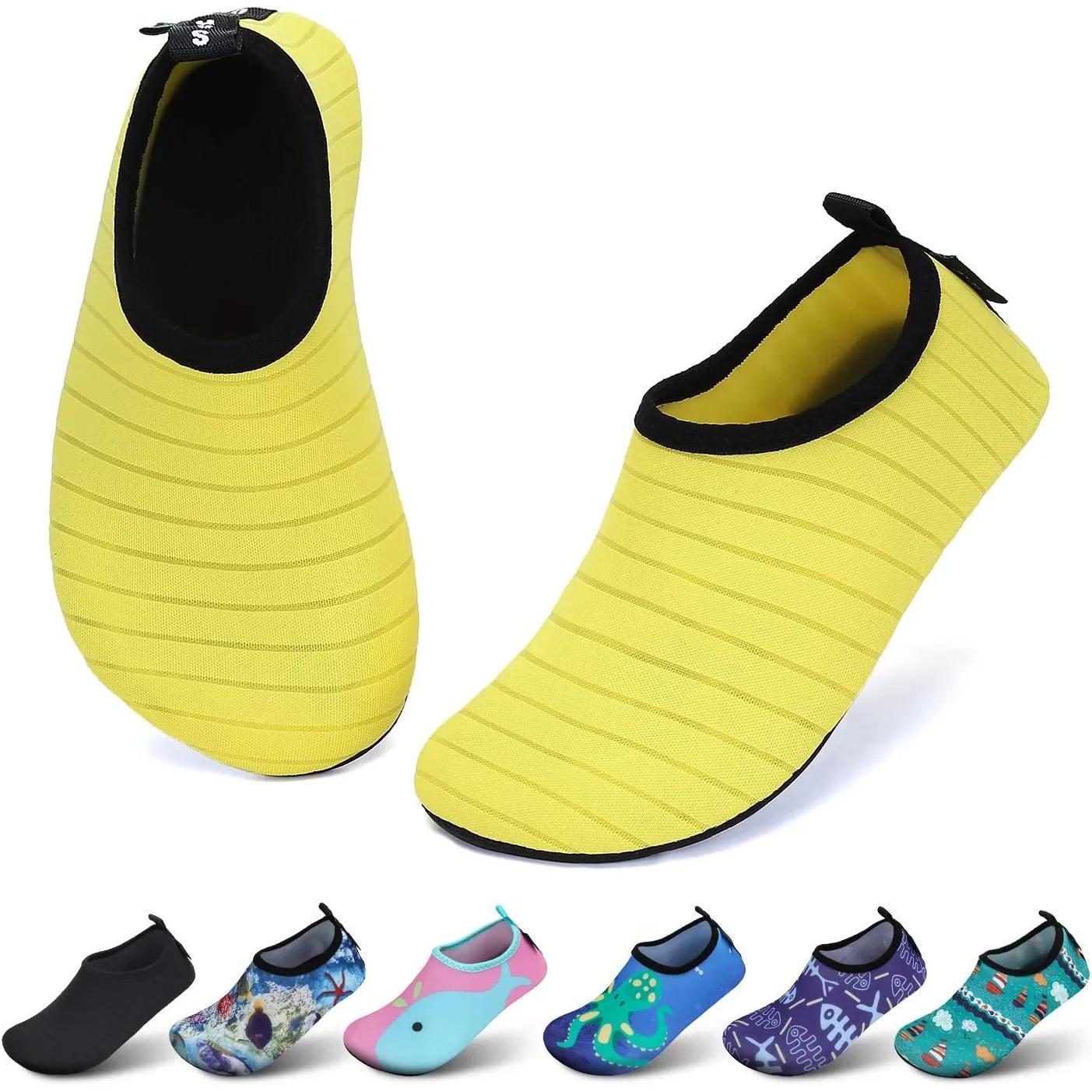 SAGUARO Kinder Badeschuhe Mädchen Schwimmschuhe Junge Schnell Trocken Outdoor Aqua Schuhe Pool Yoga，21-35EU