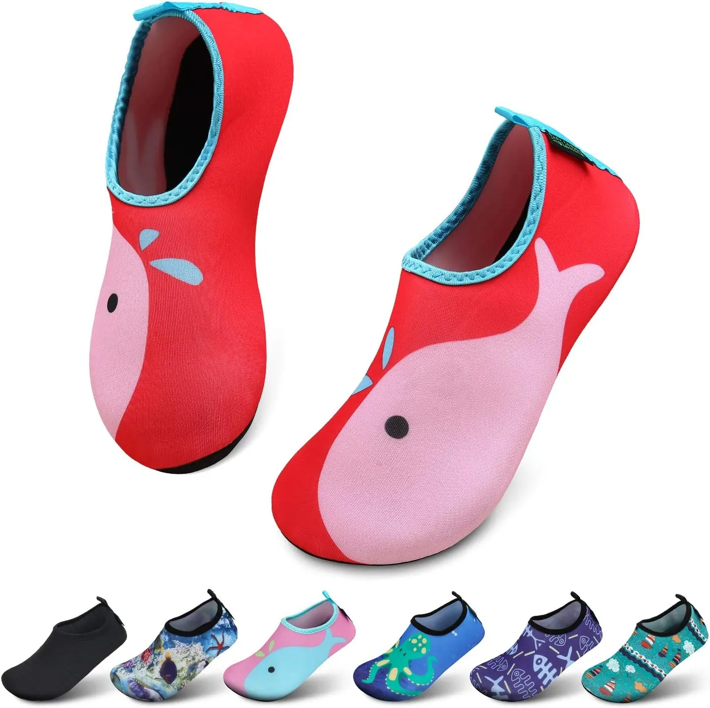 SAGUARO Children’s Bathing Shoes for Girls and Boys, Swimming Shoes, Quick-Drying Outdoor Aqua Shoes, Pool, Yoga, 4.5 I…