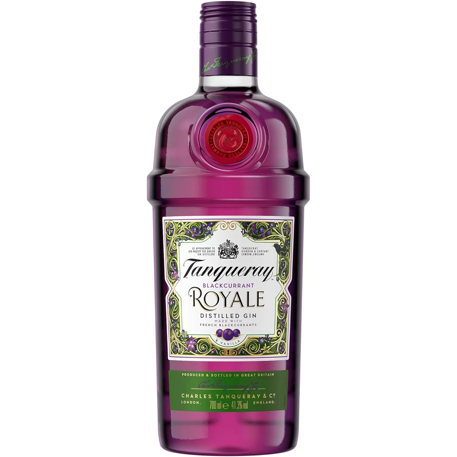Tanqueray Blackcurrant Royale Gin, Johannisbeer-Aroma, 41,3% Vol, 700ml