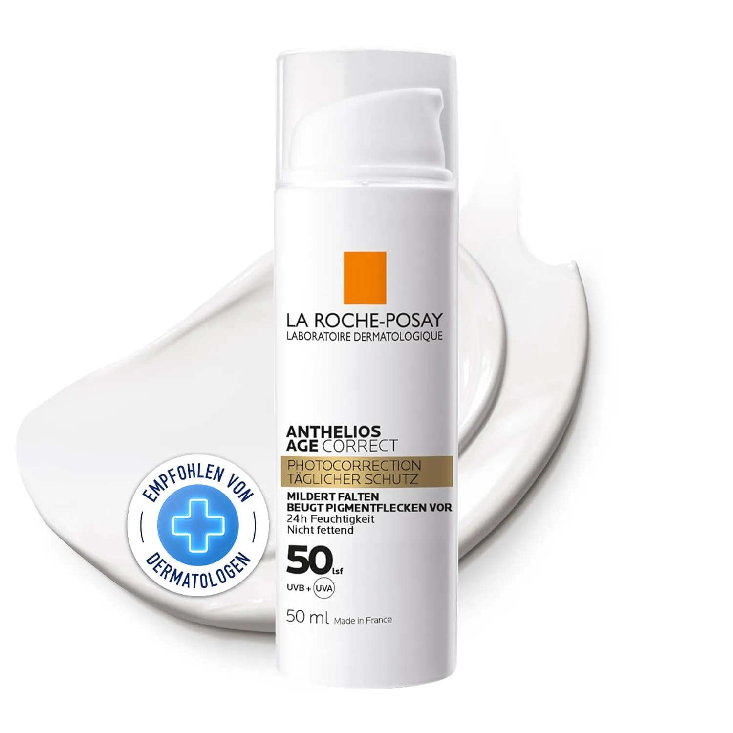 La Roche Posay Anthelios Age Correct, Feuchtigkeitsspendende Anti-Age Tagescreme mit LSF50 für reife, empfindliche Haut…